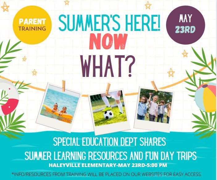 SPED parent training summer